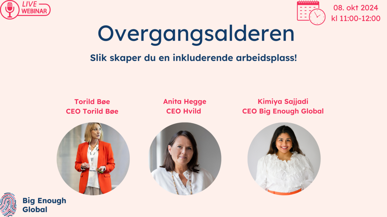 Overgangsalderen, Kimiya Sajjadi, Anita Hegge, Torild Bøe