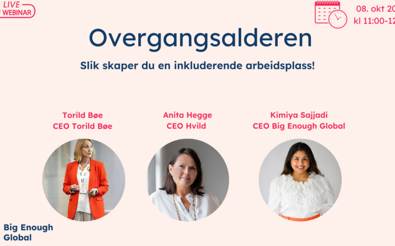 Overgangsalderen, Kimiya Sajjadi, Anita Hegge, Torild Bøe