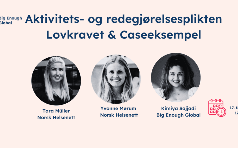 Yvonne Mørum, Tara muller, Kimiya Sajjadi