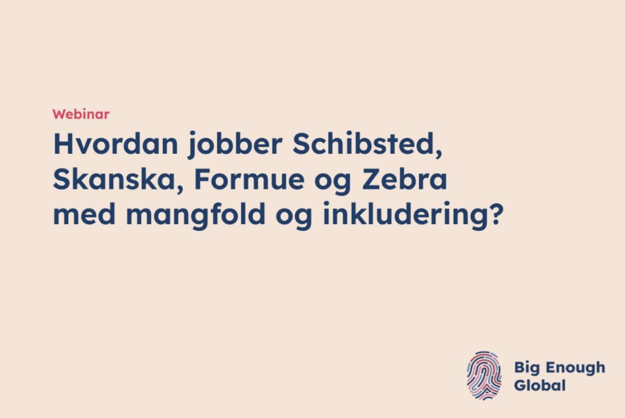 mangfold og inkludering
